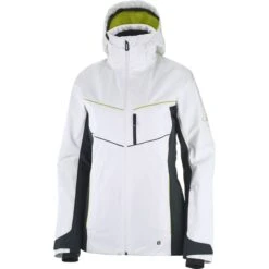 SALOMON BRILLIANT JKT W WHITE/EBONY/EVENING PRIM 22