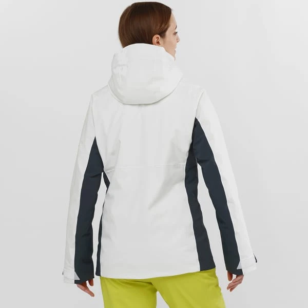 SALOMON BRILLIANT JKT W WHITE/EBONY/EVENING PRIM 22 - Image 4