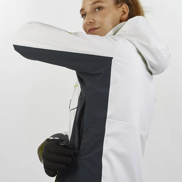 SALOMON BRILLIANT JKT W WHITE/EBONY/EVENING PRIM 22 - Image 6