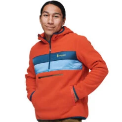 COTOPAXI TECA FLEECE HOODED HALF-ZIP JKT RED HOT 23