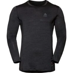 ODLO BL TOP CREW NECK LS MERINO 130 BLACK 23