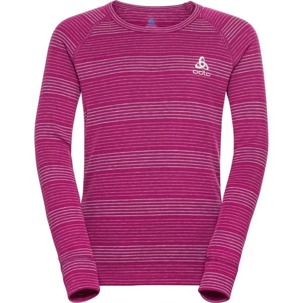 ODLO ACTIVE WARM ECO SET LONG KIDS ODLO STEEL GREY MELANGE/FESTIVAL FUCHSIA 23 - Image 5