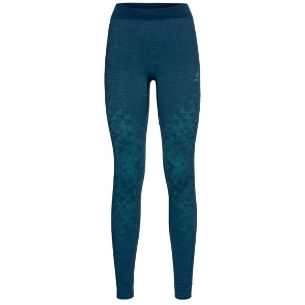 ODLO BL BOTTOM LONG KINSHIP PW 200 W BLUE WING TEAL MELANGE 23