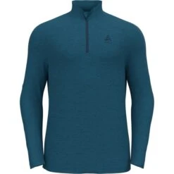 ODLO ROY MIDLAYER 1/2 ZIP BLUE WING TEAL/INDIGO BUNTING 23