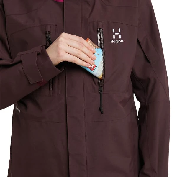 Haglöfs HAGLÖFS ELATION GTX JACKET W BURGUNDY BROWN/DEEP PINK 22 - Image 6