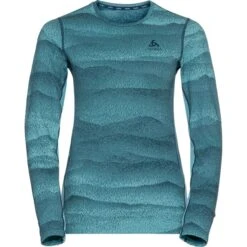 ODLO BL TOP CREW NECK L/S WHISTLER ECO W REEF WATERS/BLUE WING TEAL 23