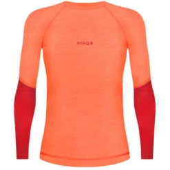 AYAQ MEFONNA MERINO LONG SLEEVE W ORANGE SALMON 23