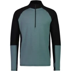 MONS ROYALE M OLYMPUS HALF ZIP VLU BURNT SAGE/BLACK 23