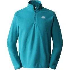 THE NORTH FACE M 100 GLACIER 1/4 ZIP - EU HARBOR BLUE 23