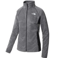 THE NORTH FACE W AO MIDLAYER FZ ASPHALT GREY WHITE HEATHER/TNFBHTHR 23