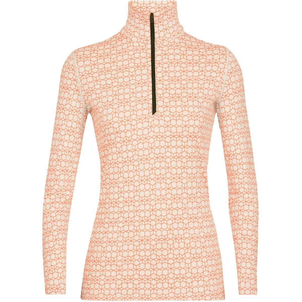 ICEBREAKER 250 VERTEX LS HALF ZIP ALPINE GEO W SNOW/FLA 23