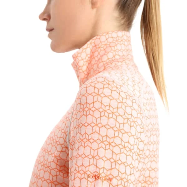 ICEBREAKER 250 VERTEX LS HALF ZIP ALPINE GEO W SNOW/FLA 23 - Image 5