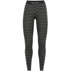 ICEBREAKER 250 VERTEX LEGGINGS ALPINE GEO W BLACK/SNOW 23