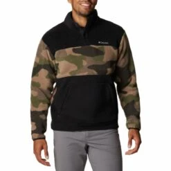 COLUMBIA RUGGED RIDGE SHERPA 1/2 BLACK ALPINE T 23