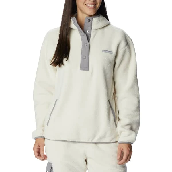 COLUMBIA ECHO HILLS SHERPA HOODIE CHALK LIGHT GREY 23
