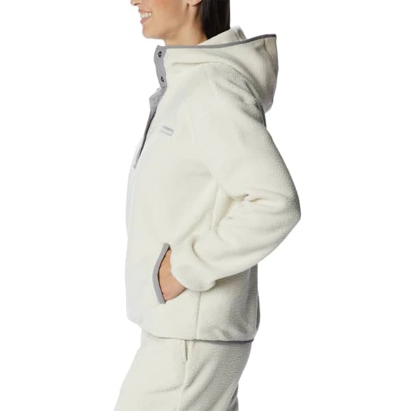 COLUMBIA ECHO HILLS SHERPA HOODIE CHALK LIGHT GREY 23 - Image 3