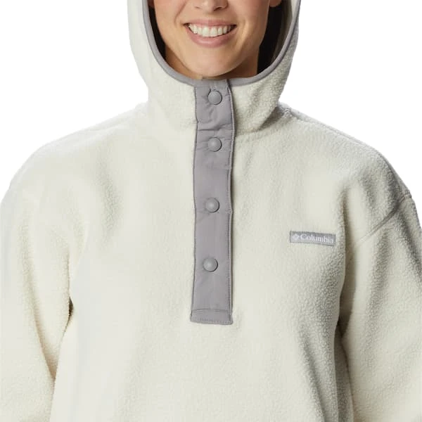 COLUMBIA ECHO HILLS SHERPA HOODIE CHALK LIGHT GREY 23 - Image 5