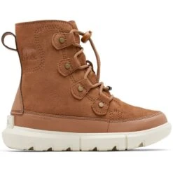 SOREL YOUTH EXPLORER LACE VELVET TAN CHA 23