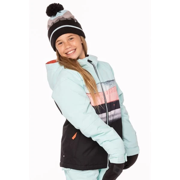 686 GIRLS ATHENA INSULATED JKT ICY BLUE SNST STRP CLR2BLK 23 - Image 4