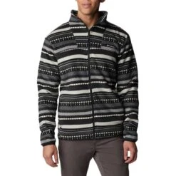 COLUMBIA WINTER PASS FULL ZIP SHARK APRES STRIPE 23