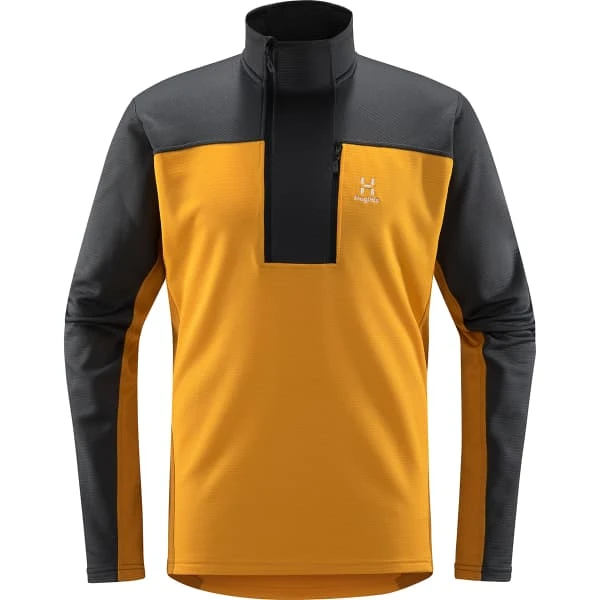 Haglöfs HAGLÖFS ROC FLASH MID HALFZIP M MAGNETITE/SUNNY YELLOW 23