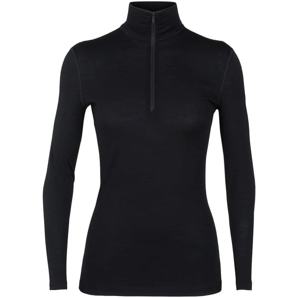 ICEBREAKER MERINO 200 OASIS LS HALF ZIP W BLACK 23