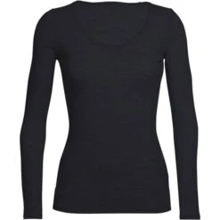 ICEBREAKER WMNS SIREN LS SWEETHEART BLACK 23