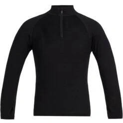 ICEBREAKER 260 TECH LS HALF ZIP BLACK 23