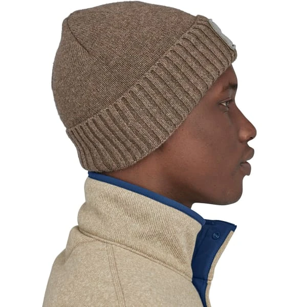 PATAGONIA BRODEO BEANIE FITZ ROY TROUT PATCH ASH TAN 23 - Image 3