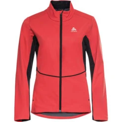 ODLO MARKENES JACKET W POPPY RED-BLACK 22