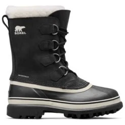 SOREL CARIBOU WP BLACK/STONE 23